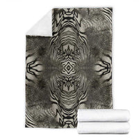 African Zebra Elephant Skin Pattern Blanket