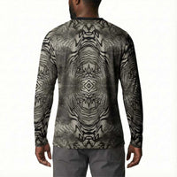 African Zebra Elephant Skin Pattern Button Sweatshirt