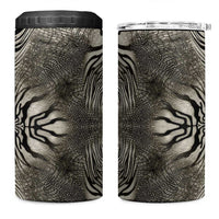 African Zebra Elephant Skin Pattern 4 in 1 Can Cooler Tumbler