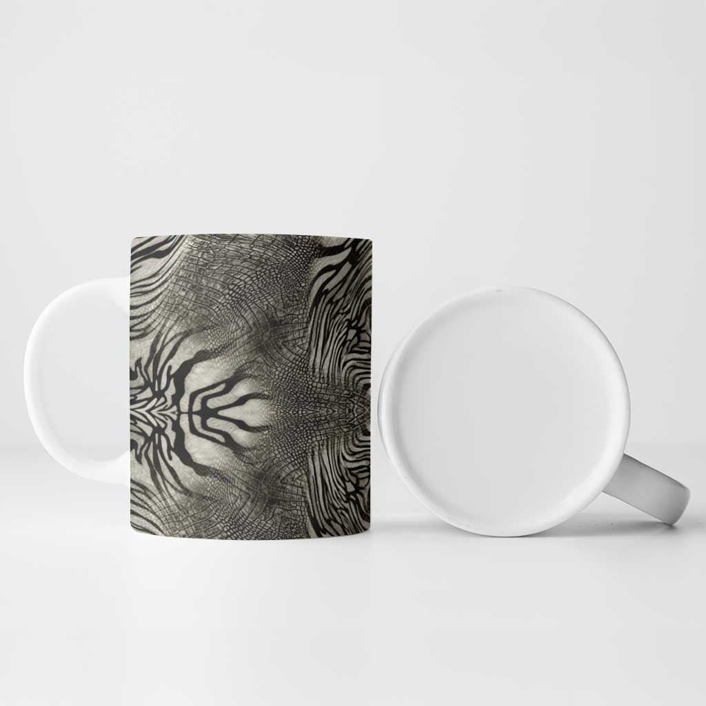 African Zebra Elephant Skin Pattern Ceramic Mug