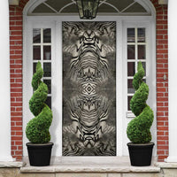 African Zebra Elephant Skin Pattern Door Cover