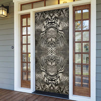 African Zebra Elephant Skin Pattern Door Cover