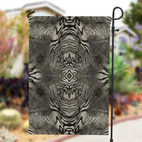 African Zebra Elephant Skin Pattern Garden Flag