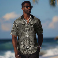 African Zebra Elephant Skin Pattern Hawaiian Shirt