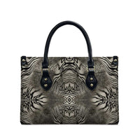 African Zebra Elephant Skin Pattern Leather Bag