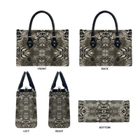 African Zebra Elephant Skin Pattern Leather Bag