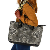 African Zebra Elephant Skin Pattern Leather Tote Bag