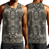 African Zebra Elephant Skin Pattern Men Tank Top