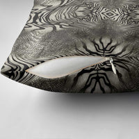 African Zebra Elephant Skin Pattern Pillow Cover