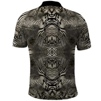 African Zebra Elephant Skin Pattern Polo Shirt