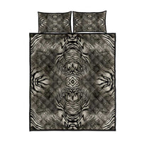 African Zebra Elephant Skin Pattern Quilt Bed Set