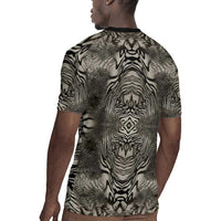 African Zebra Elephant Skin Pattern Rugby Jersey