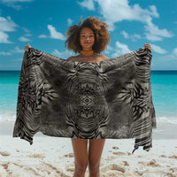 African Zebra Elephant Skin Pattern Sarong