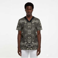 African Zebra Elephant Skin Pattern Scrub Top