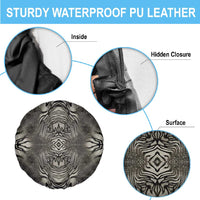 African Zebra Elephant Skin Pattern Spare Tire Cover