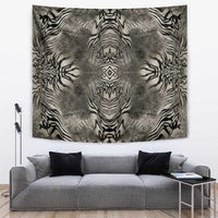 African Zebra Elephant Skin Pattern Tapestry