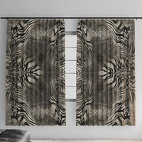 African Zebra Elephant Skin Pattern Window Curtain