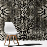 African Zebra Elephant Skin Pattern Window Curtain