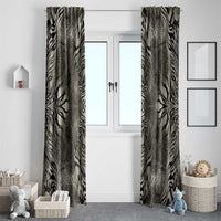 African Zebra Elephant Skin Pattern Window Curtain