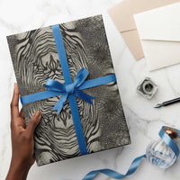 African Zebra Elephant Skin Pattern Wrapping Paper