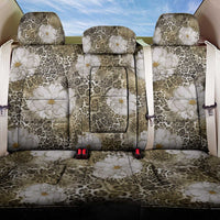 African Leopard Floral Pattern Back Car Seat Cover Sahara Pearl