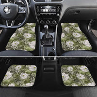 African Leopard Floral Pattern Car Mats Safari Moss