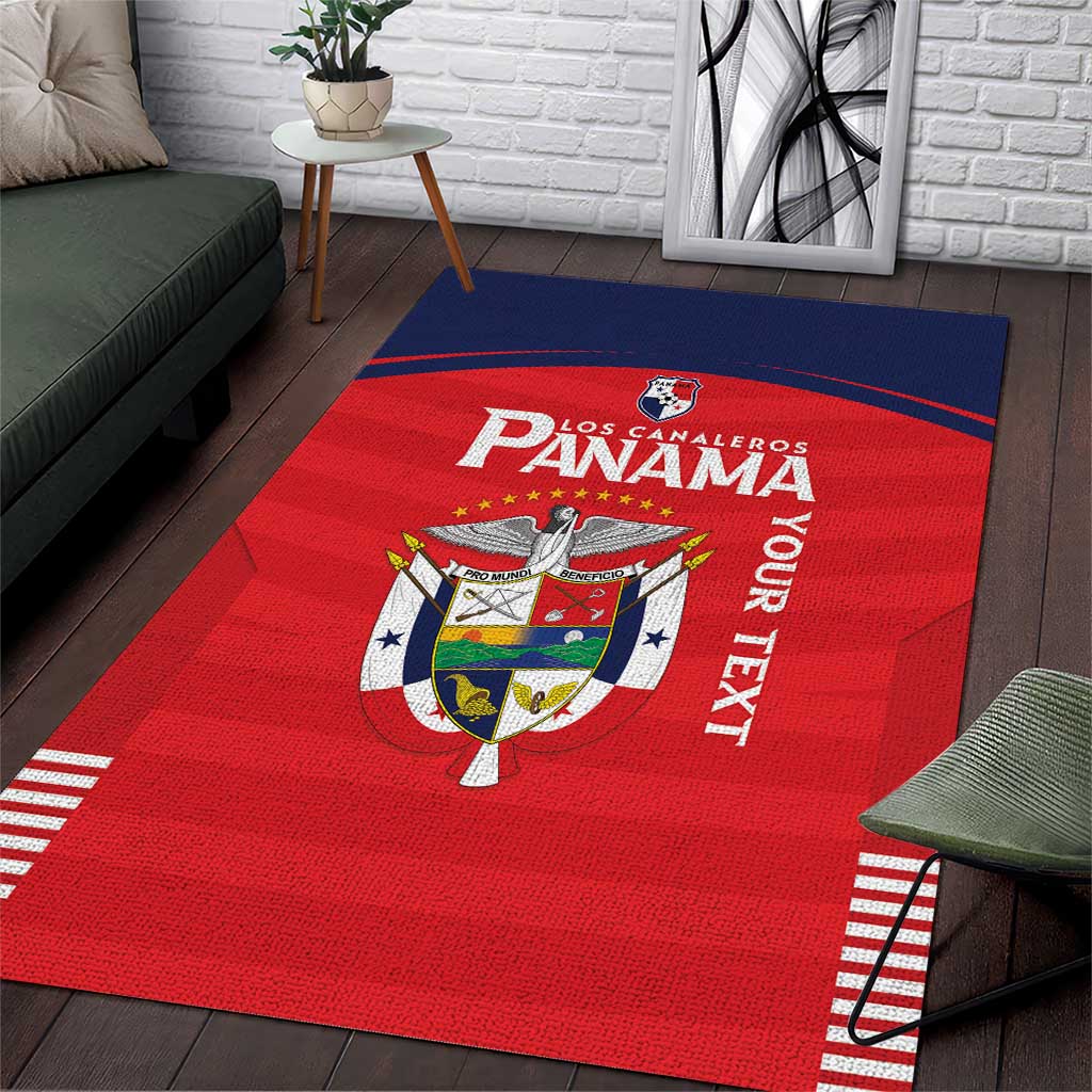 Custom Panama Football Area Rug Go Los Canaleros Go