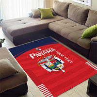 Custom Panama Football Area Rug Go Los Canaleros Go