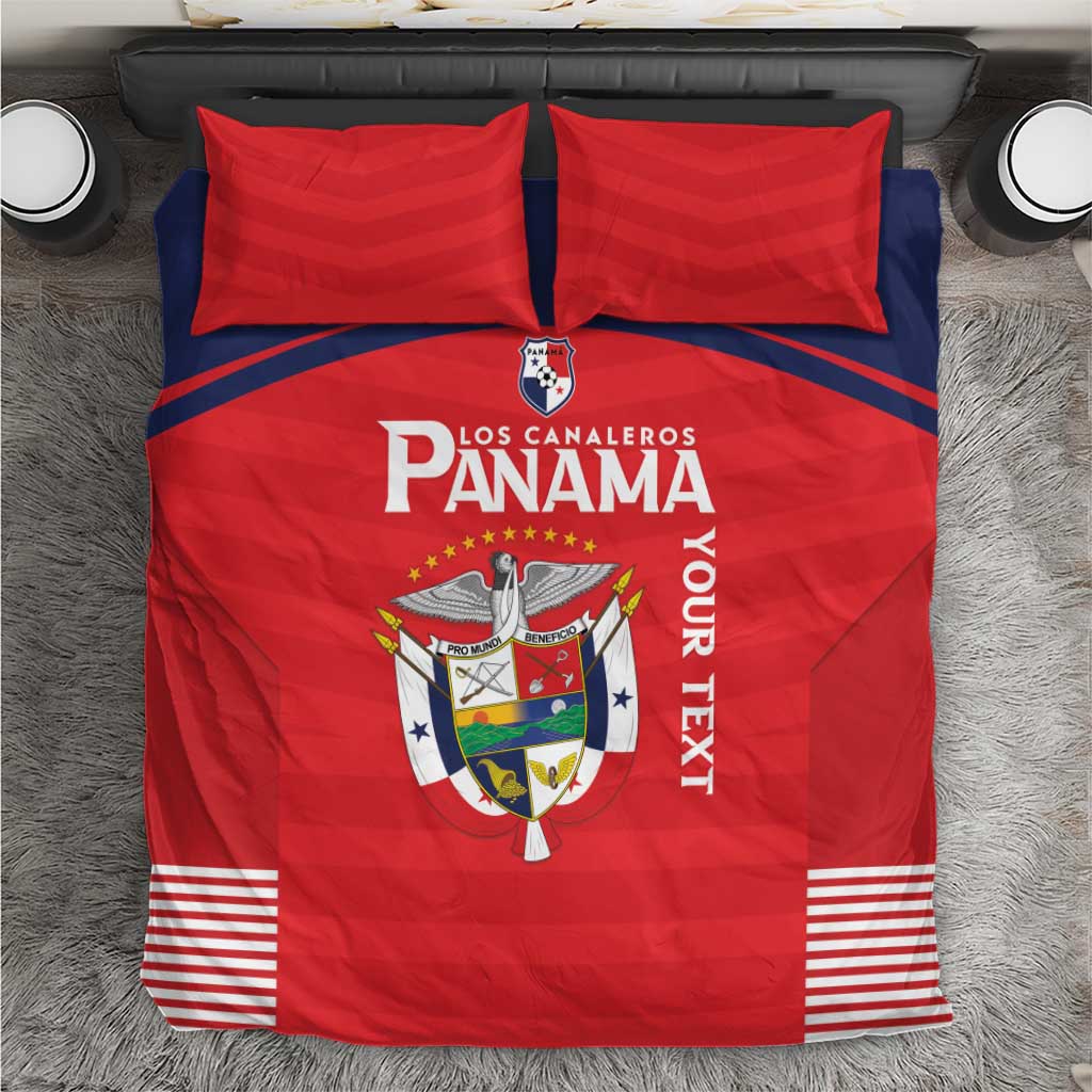 Custom Panama Football Bedding Set Go Los Canaleros Go