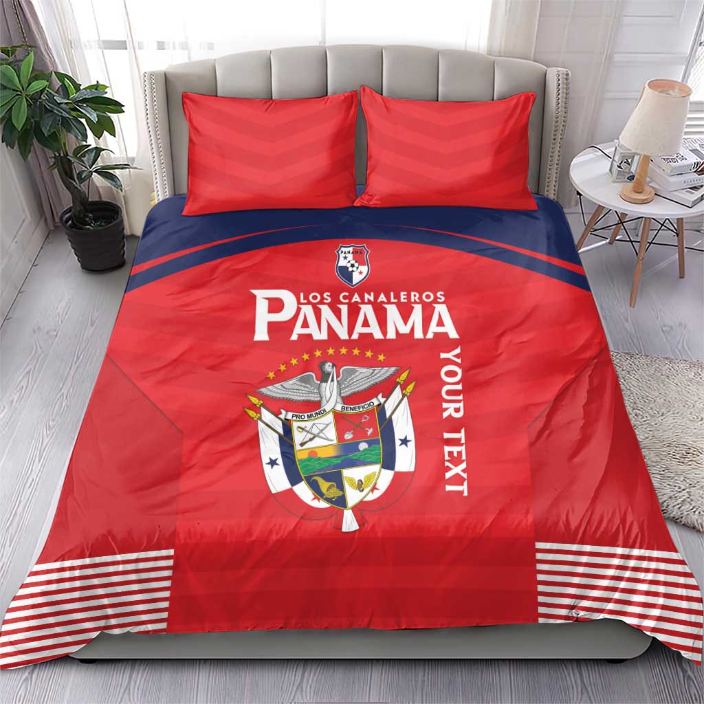 Custom Panama Football Bedding Set Go Los Canaleros Go