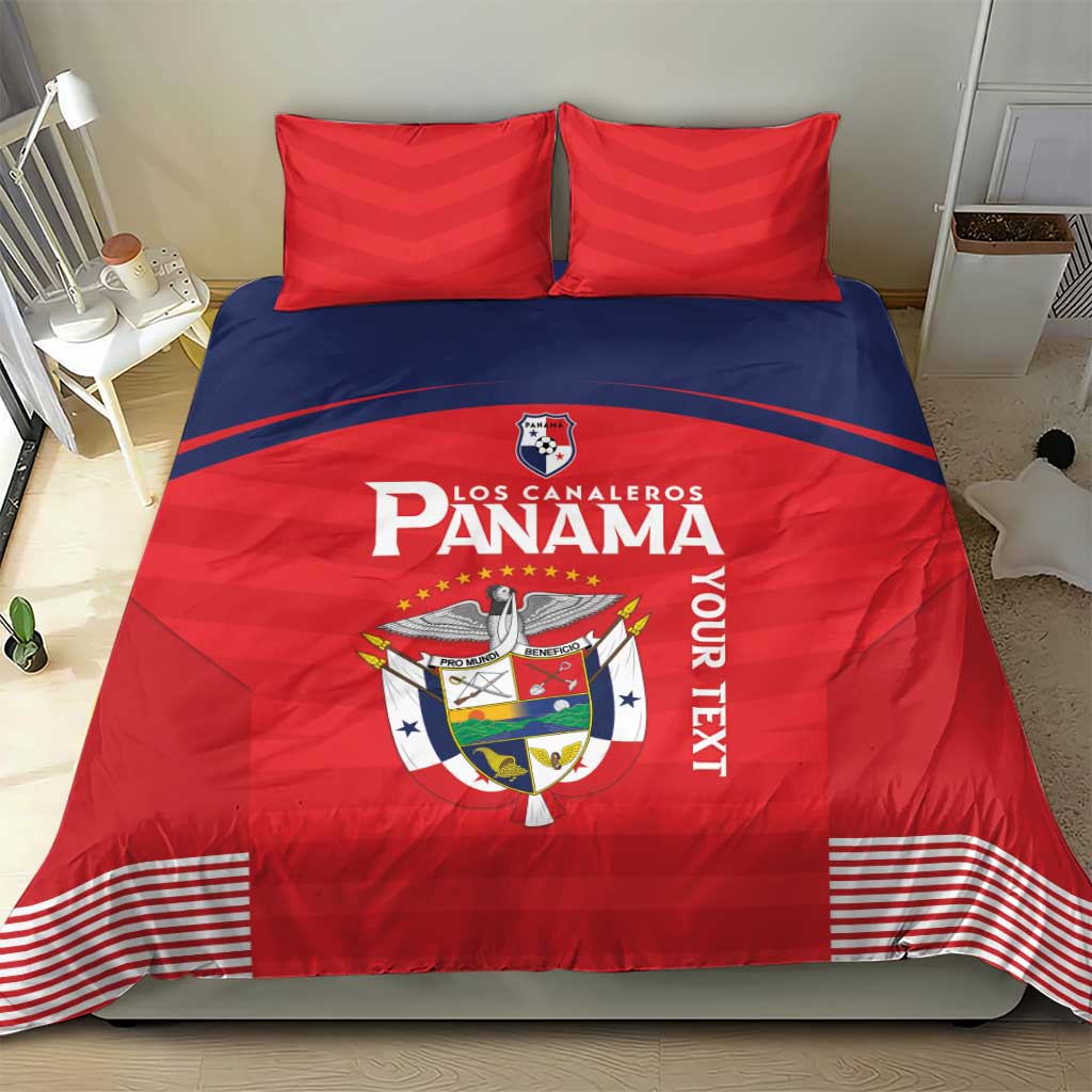 Custom Panama Football Bedding Set Go Los Canaleros Go