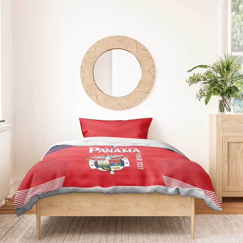 Custom Panama Football Bedding Set Go Los Canaleros Go