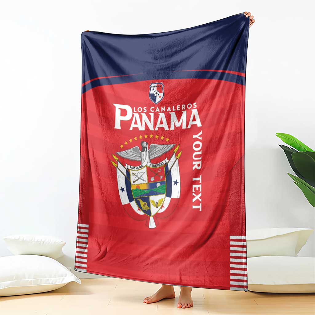 Custom Panama Football Blanket Go Los Canaleros Go