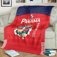 Custom Panama Football Blanket Go Los Canaleros Go