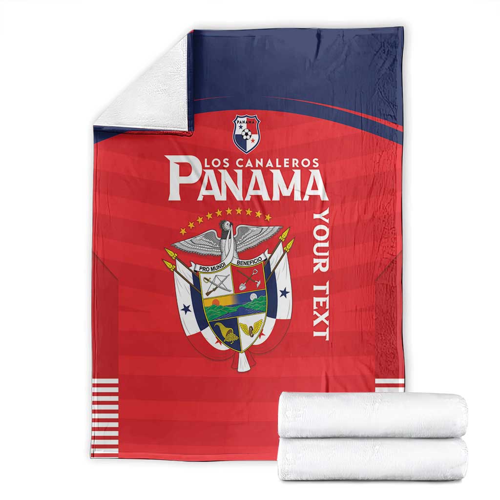 Custom Panama Football Blanket Go Los Canaleros Go