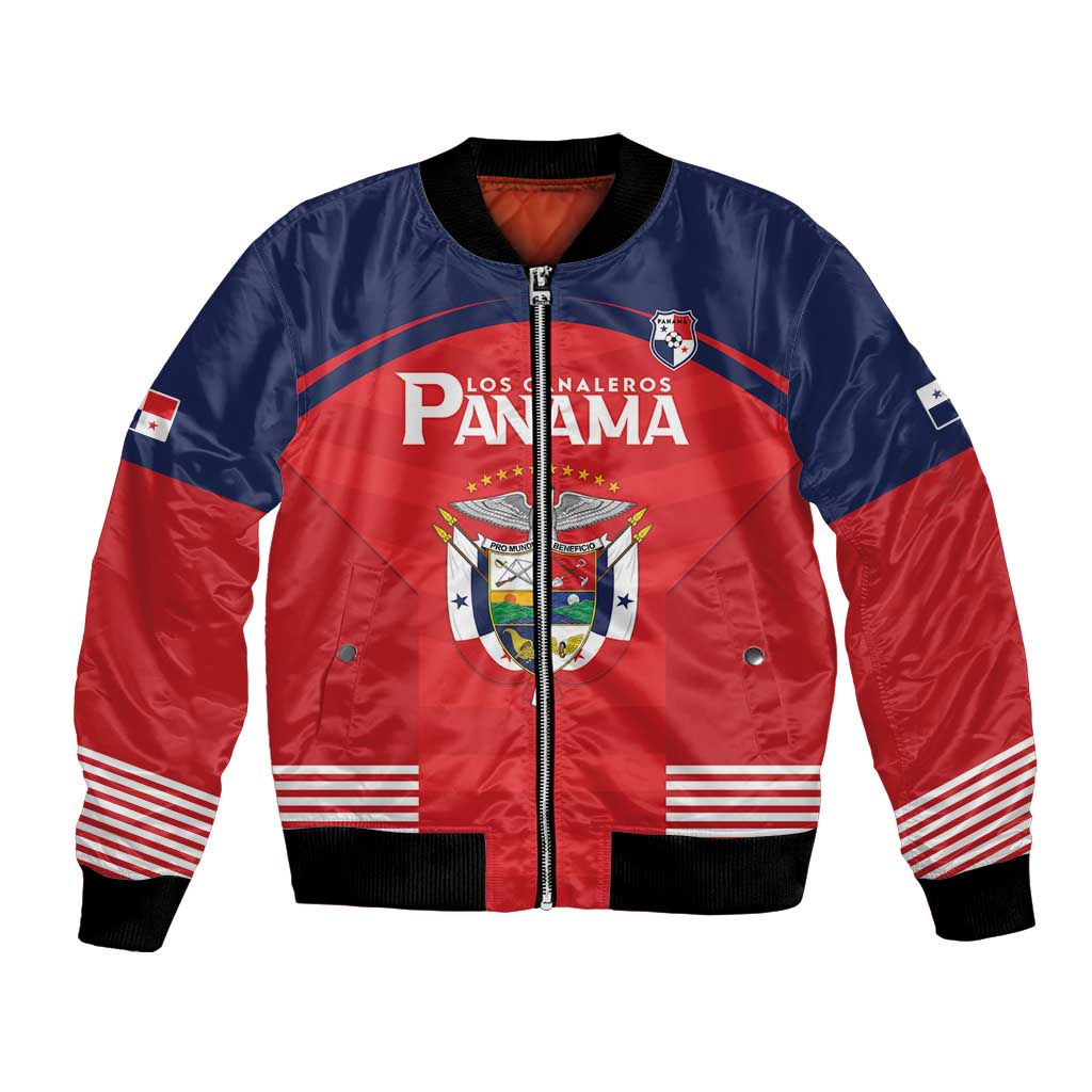 Custom Panama Football Bomber Jacket Go Los Canaleros Go