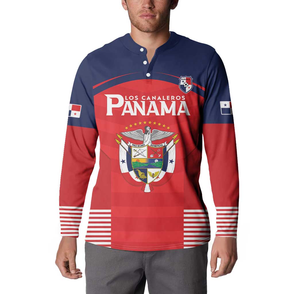 Custom Panama Football Button Sweatshirt Go Los Canaleros Go
