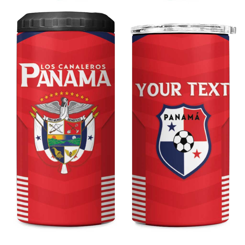 Custom Panama Football 4 in 1 Can Cooler Tumbler Go Los Canaleros Go