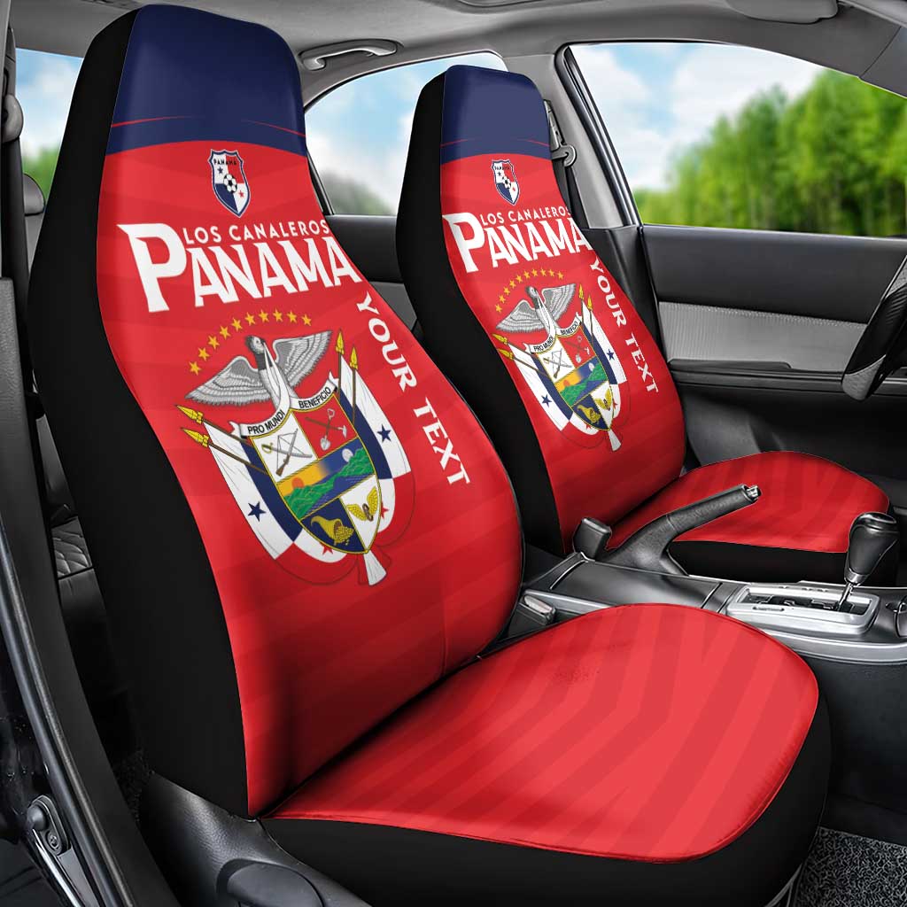 Custom Panama Football Car Seat Cover Go Los Canaleros Go