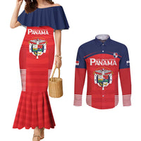 Custom Panama Football Couples Matching Mermaid Dress and Long Sleeve Button Shirt Go Los Canaleros Go