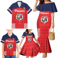 Custom Panama Football Family Matching Mermaid Dress and Hawaiian Shirt Go Los Canaleros Go