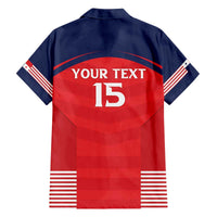 Custom Panama Football Family Matching Off The Shoulder Long Sleeve Dress and Hawaiian Shirt Go Los Canaleros Go