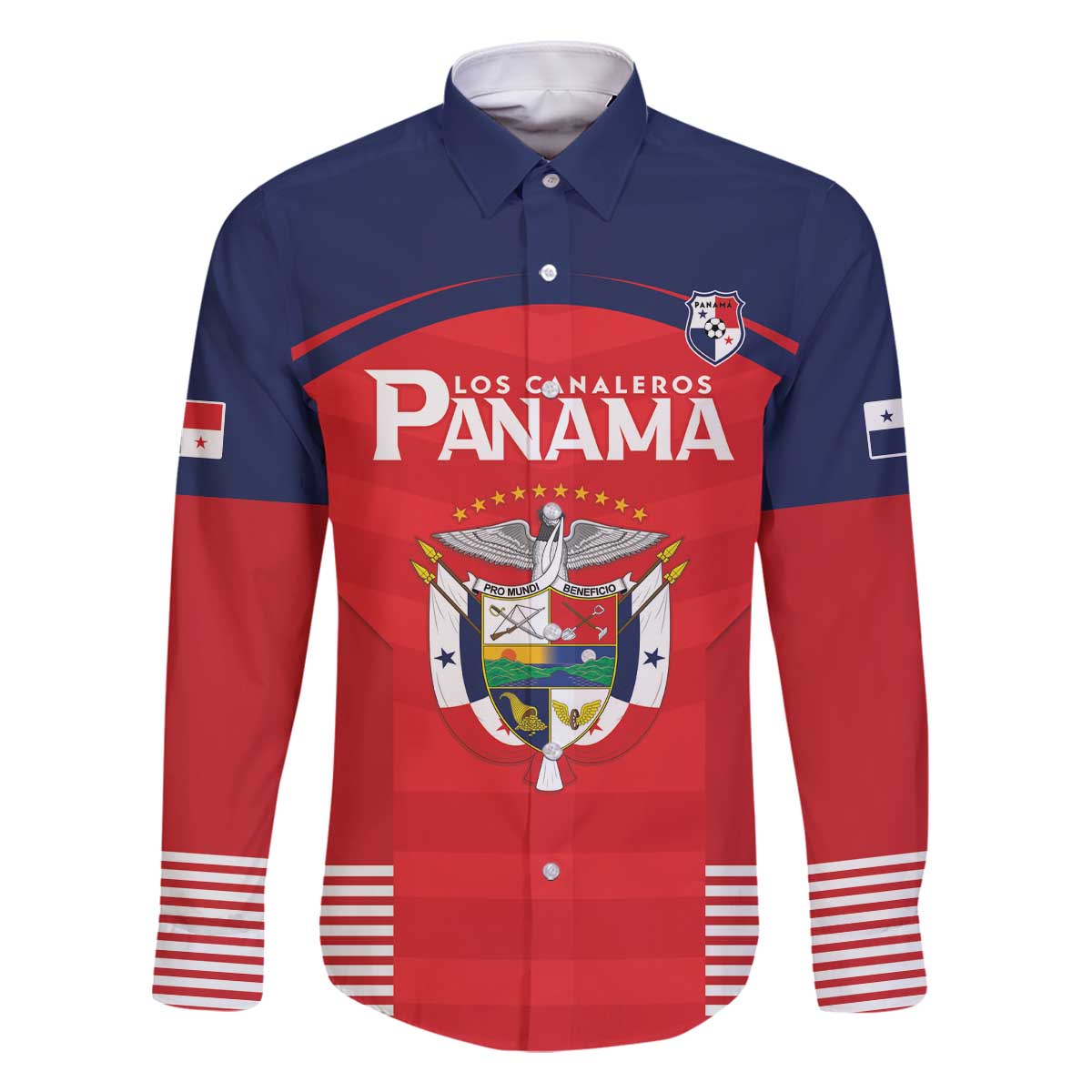 Custom Panama Football Family Matching Off The Shoulder Long Sleeve Dress and Hawaiian Shirt Go Los Canaleros Go