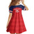 Custom Panama Football Family Matching Off Shoulder Short Dress and Hawaiian Shirt Go Los Canaleros Go