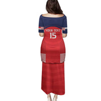 Custom Panama Football Family Matching Puletasi and Hawaiian Shirt Go Los Canaleros Go