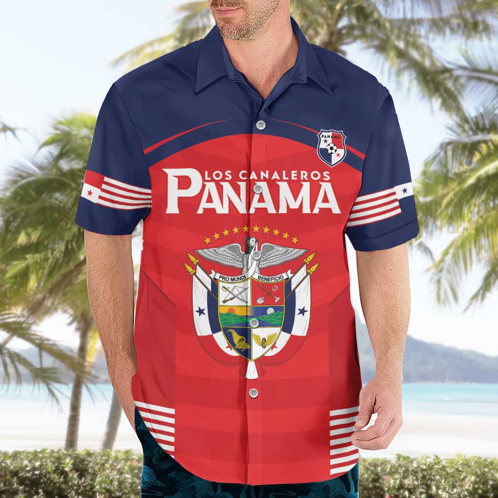 Custom Panama Football Hawaiian Shirt Go Los Canaleros Go