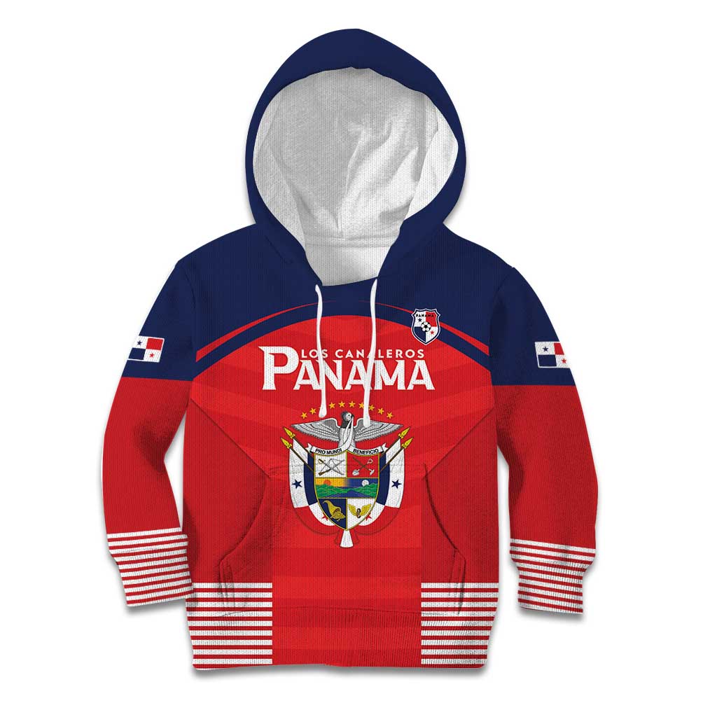 Custom Panama Football Kid Hoodie Go Los Canaleros Go