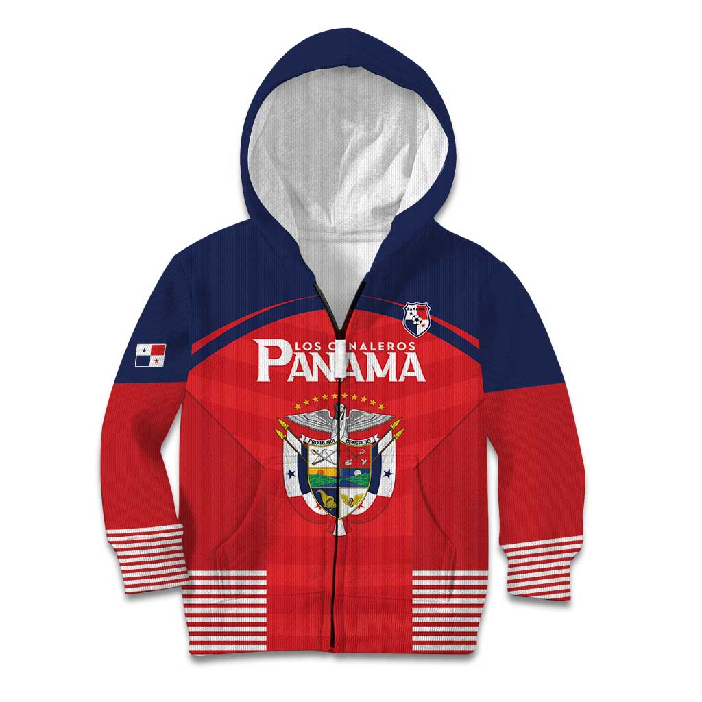 Custom Panama Football Kid Hoodie Go Los Canaleros Go