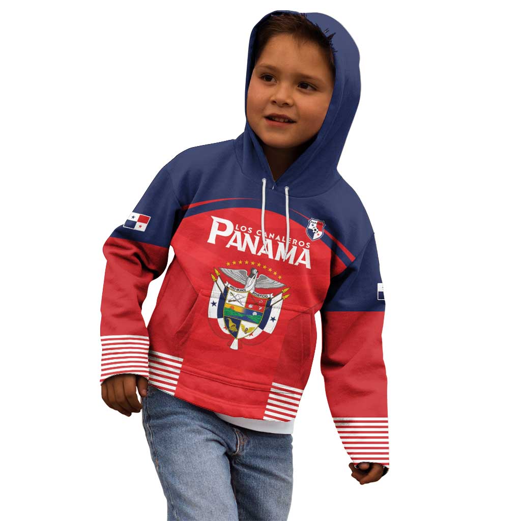Custom Panama Football Kid Hoodie Go Los Canaleros Go