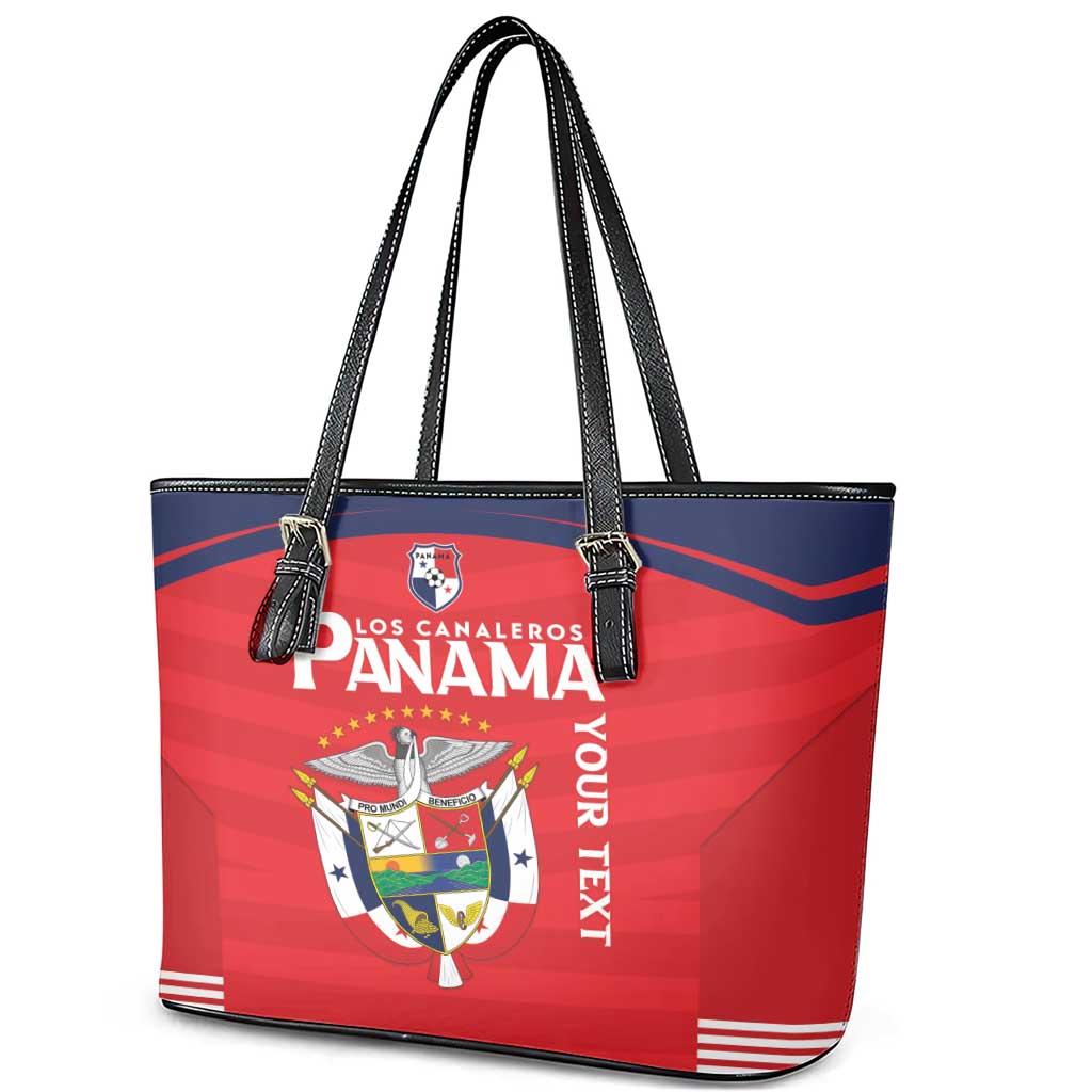 Custom Panama Football Leather Tote Bag Go Los Canaleros Go